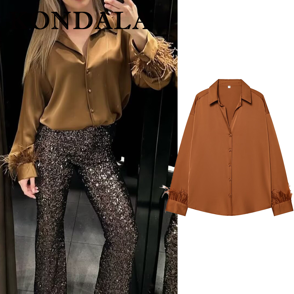 Women'S Fashion Trends Fall 2025 - 콘달라 빈티지 솔리드 오렌지 태슬 여성