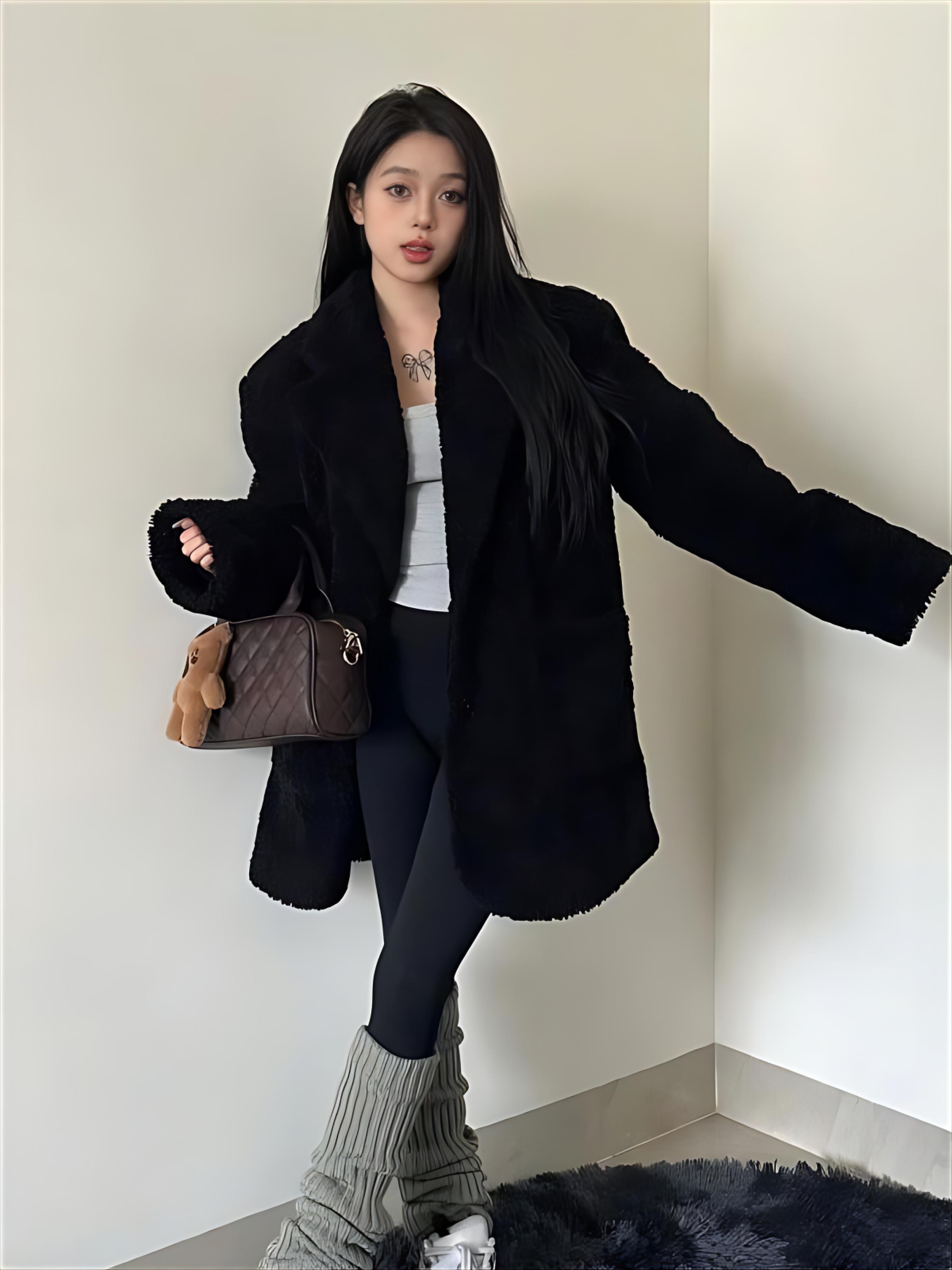 Women'S Fashion Utility Jacket - 양털 재킷 봄 여성용 허리 조임