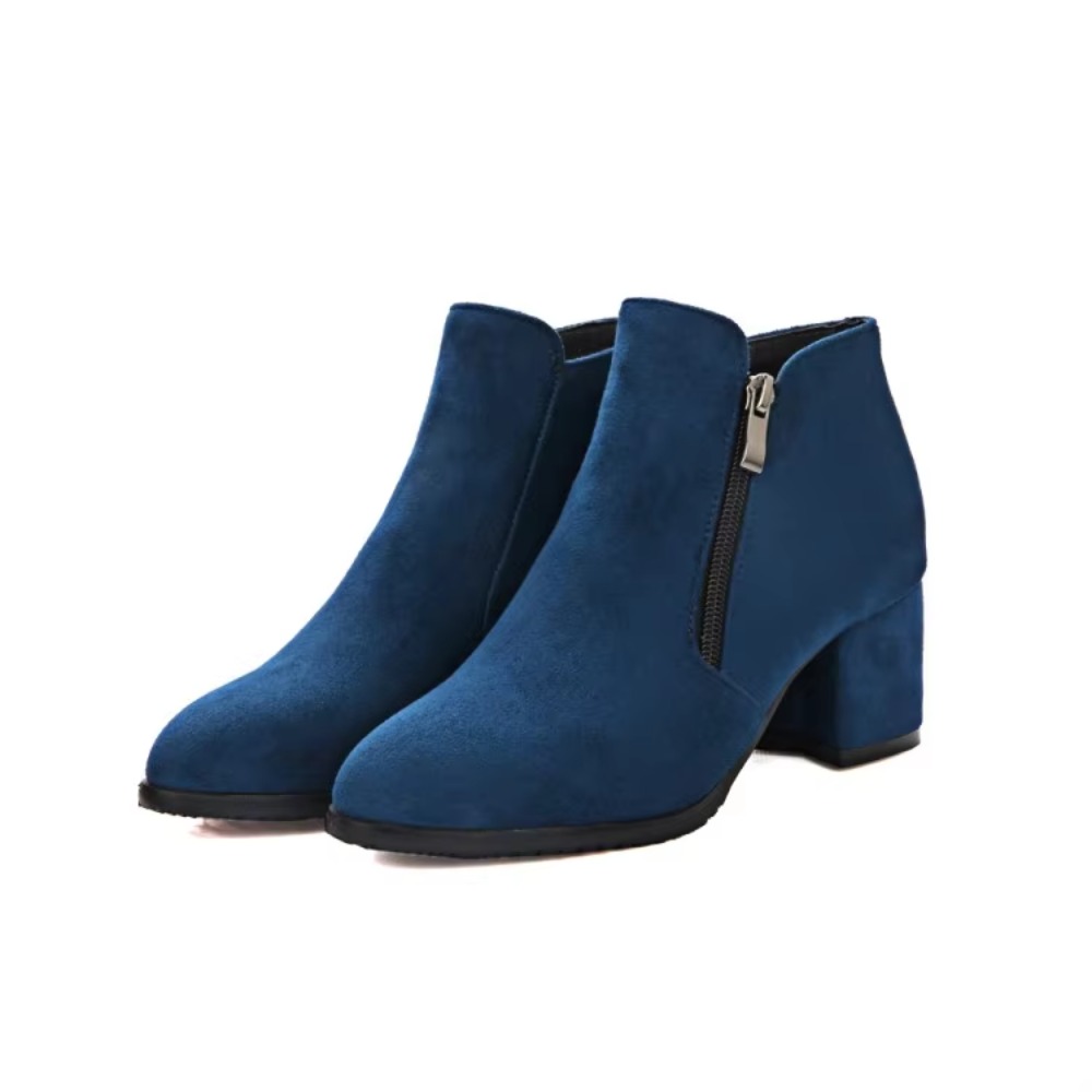 Women'S Fashion Riding Boots - 플러스 빅 사이즈 34-43 지퍼가 달린