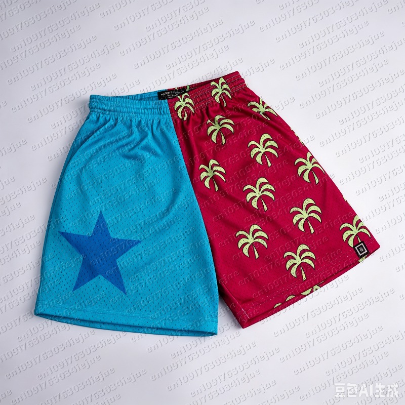 Straw Hat Summer - 원피스 밀짚모자 해적단 웨이브 메쉬 반바지
