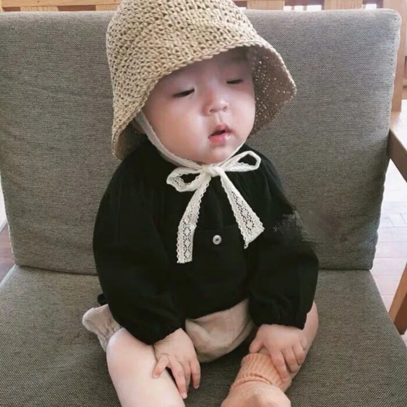 Straw Hat Summer - 여름 한국 아기 소년 소녀 밀짚