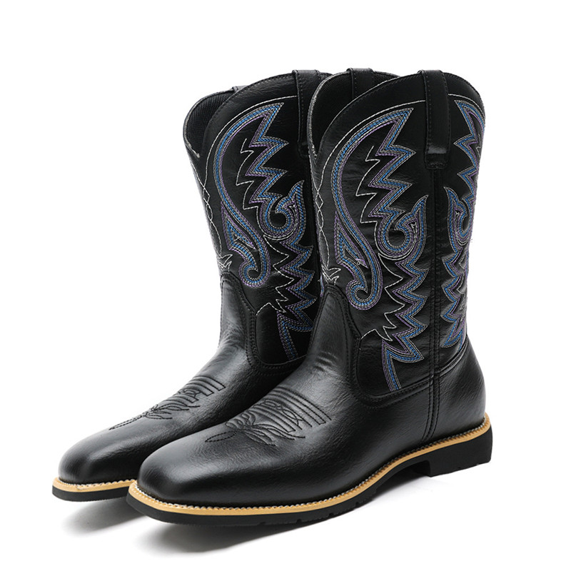 패션 남성 여성 미드 카프 부츠 수제 레트로 웨스턴 카 - Women'S Fashion Riding Boots 리뷰 및 가격