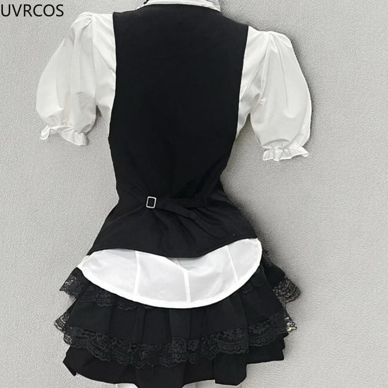 Y2k 미적 로리타 스타일 스위트 3 피스 세트 여성  - Puff Sleeve Blouse 리뷰 및 가격