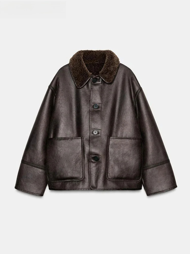 패션 양면 솔리드 재킷 여성 라펠 칼라 싱글 브레스티드 - Women'S Fashion Utility Jacket 리뷰 및 가격