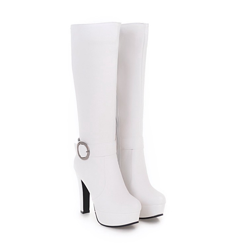 여성용 니하이 부츠 가을 겨울 신상 하이힐 라운드 토  - Women'S Fashion Riding Boots 리뷰 및 가격