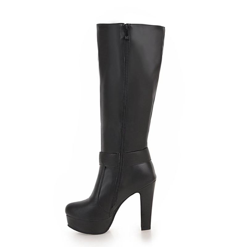 여성용 니하이 부츠 가을 겨울 신상 하이힐 라운드 토  - Women'S Fashion Riding Boots 리뷰 및 가격