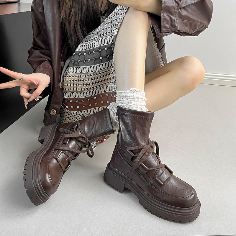 캐주얼 여성 부츠 패션 새로운 통기성 편안한 신발 중간 - Women'S Fashion Riding Boots 리뷰 및 가격