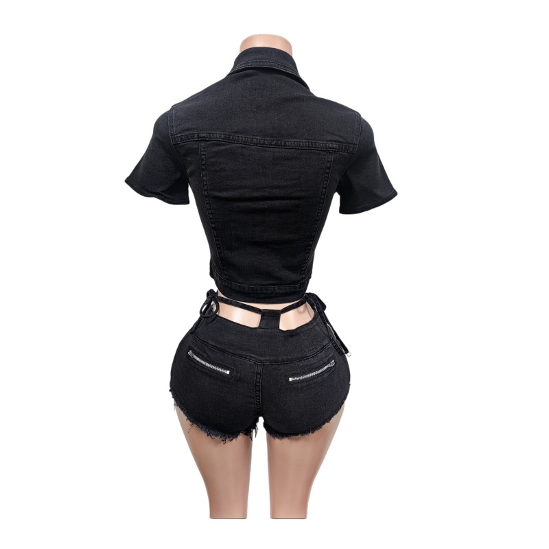 섹시 데님 투피스 세트 여성 의류 여름옷 여성 2026 - Women Fashion Jeans Top 리뷰 및 가격