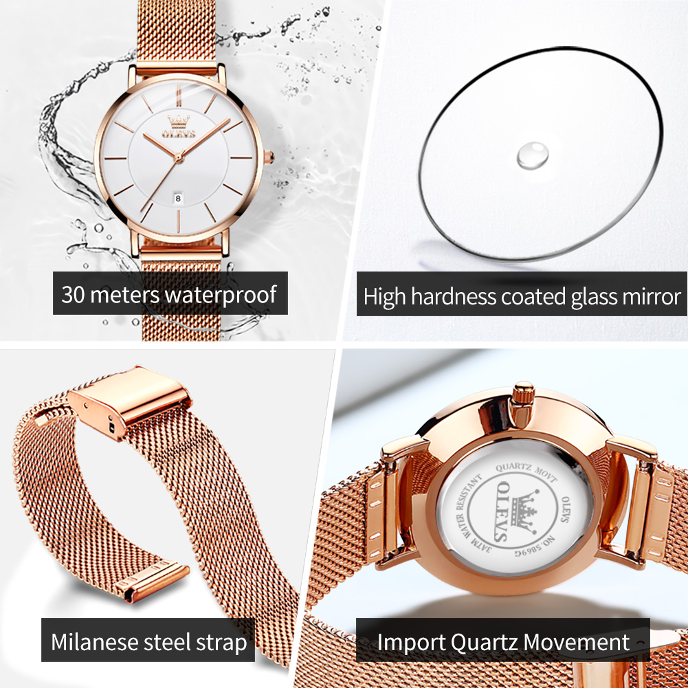 OLEVS 여성 시계 5869 우아한 패션 쿼츠 손목시 - Fashion Women Watches 리뷰 및 가격