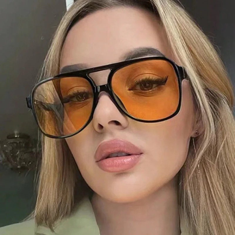 남성용 여성용 레트로 선글라스 대형 프레임 클래식 90 - Women Fashion Glasses 리뷰 및 가격