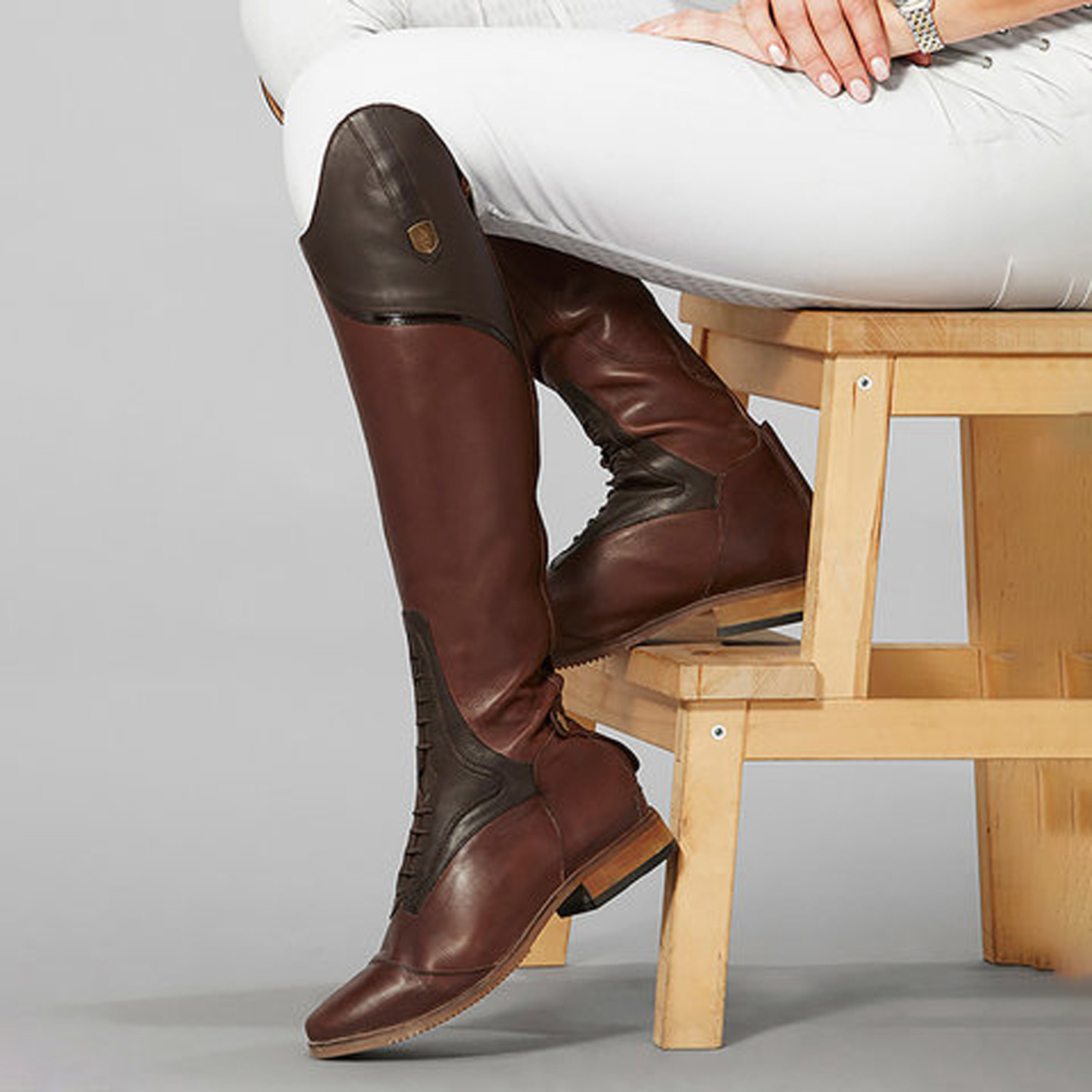 니하이 부츠 캐주얼 부츠 패션 신발 빈티지 투톤 리벳  - Women'S Fashion Riding Boots 리뷰 및 가격