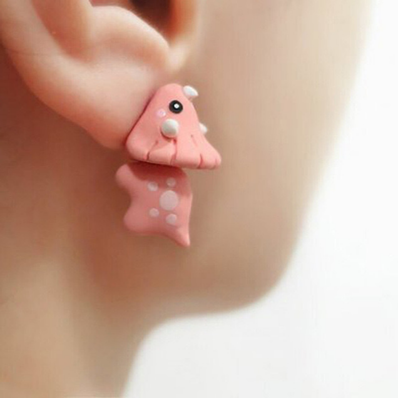 2pcs/1pair 여성용 동물 만화 스터드 귀걸이 귀 - Women'S Fashion Earrings 리뷰 및 가격