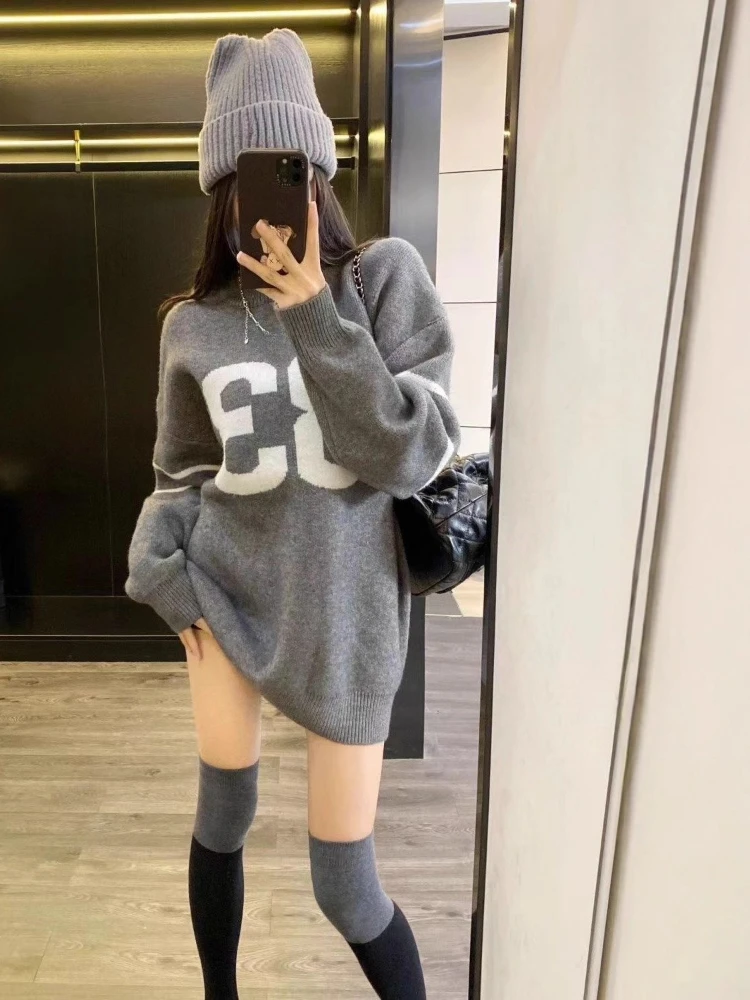Y2K 빈티지 니트 스웨터 여성 2025, 그로즈드 하 - Women'S Fashion For 2025 리뷰 및 가격