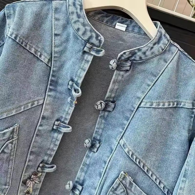 2025 봄 가을 신상 데님 자켓 여성 캐주얼 청자켓  - Women Fashion Jeans Top 리뷰 및 가격
