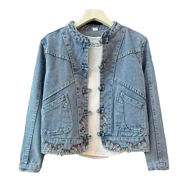 2025 봄 가을 신상 데님 자켓 여성 캐주얼 청자켓  - Women Fashion Jeans Top 리뷰 및 가격