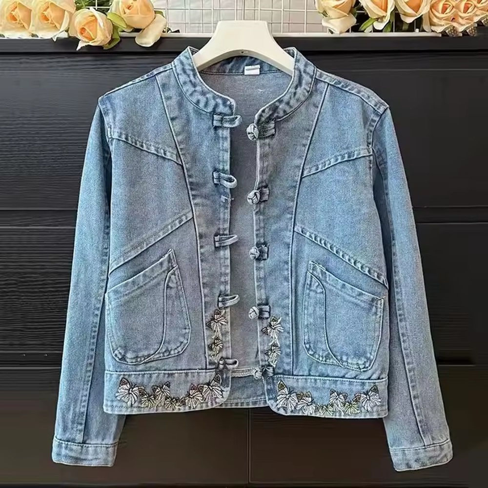 2025 봄 가을 신상 데님 자켓 여성 캐주얼 청자켓  - Women Fashion Jeans Top 리뷰 및 가격