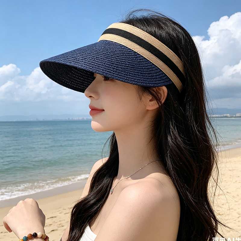 맞춤 자수 로고 야외용 햇빛 가리개 밀짚모자 여성 여름 - Straw Hat Summer 리뷰 및 가격