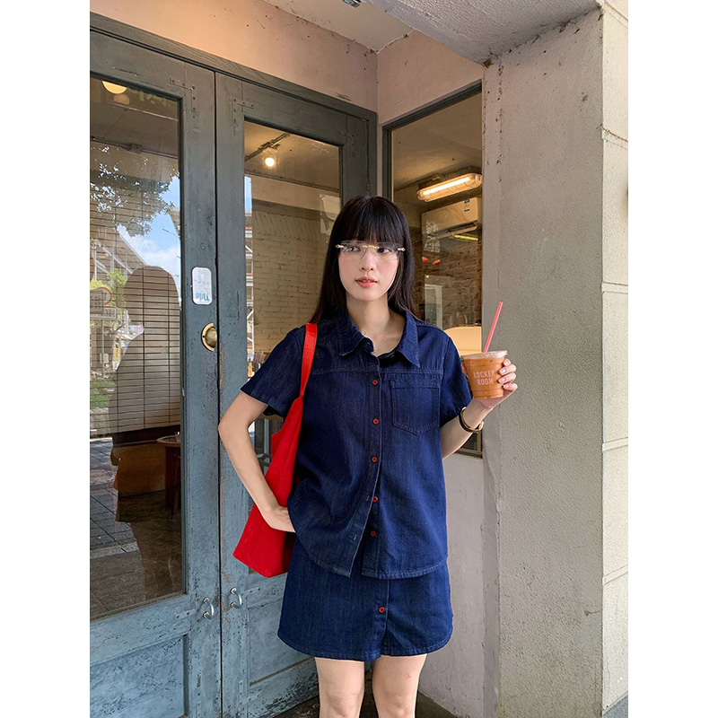 Benuynffy 레트로 반팔 데님 셔츠 여성 2026 - Women Fashion Jeans Top 리뷰 및 가격