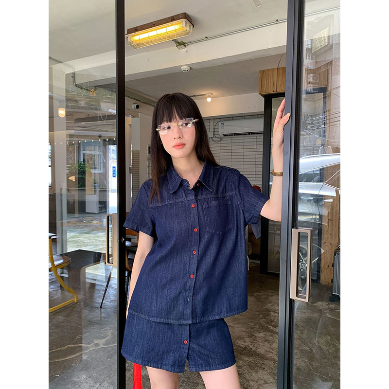 Benuynffy 레트로 반팔 데님 셔츠 여성 2026 - Women Fashion Jeans Top 리뷰 및 가격