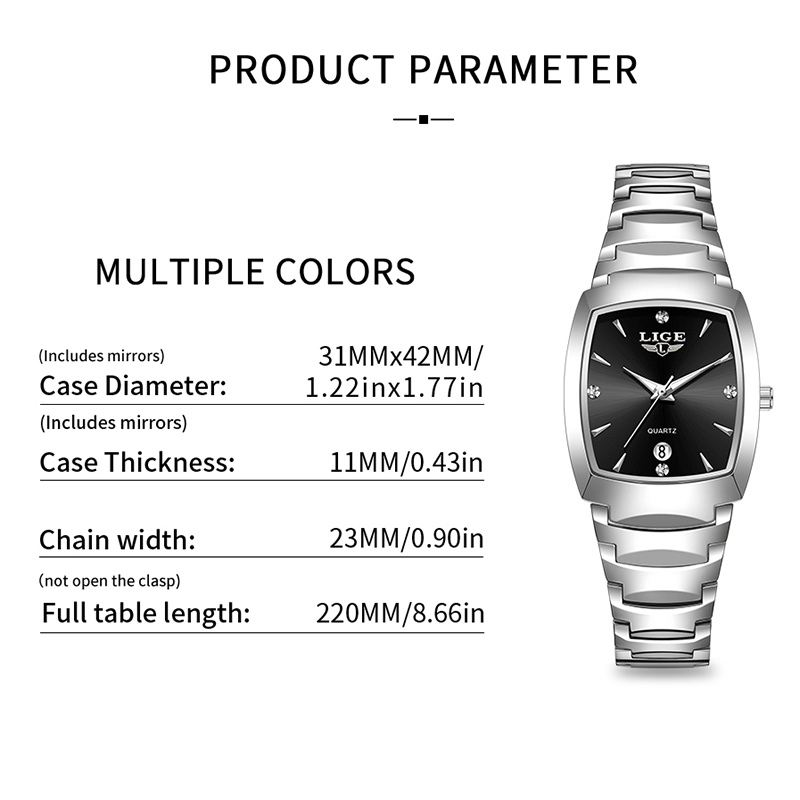 LIGE 시계 여성 비즈니스 럭셔리 숙녀 시계 여성 방 - Fashion Women Watches 리뷰 및 가격