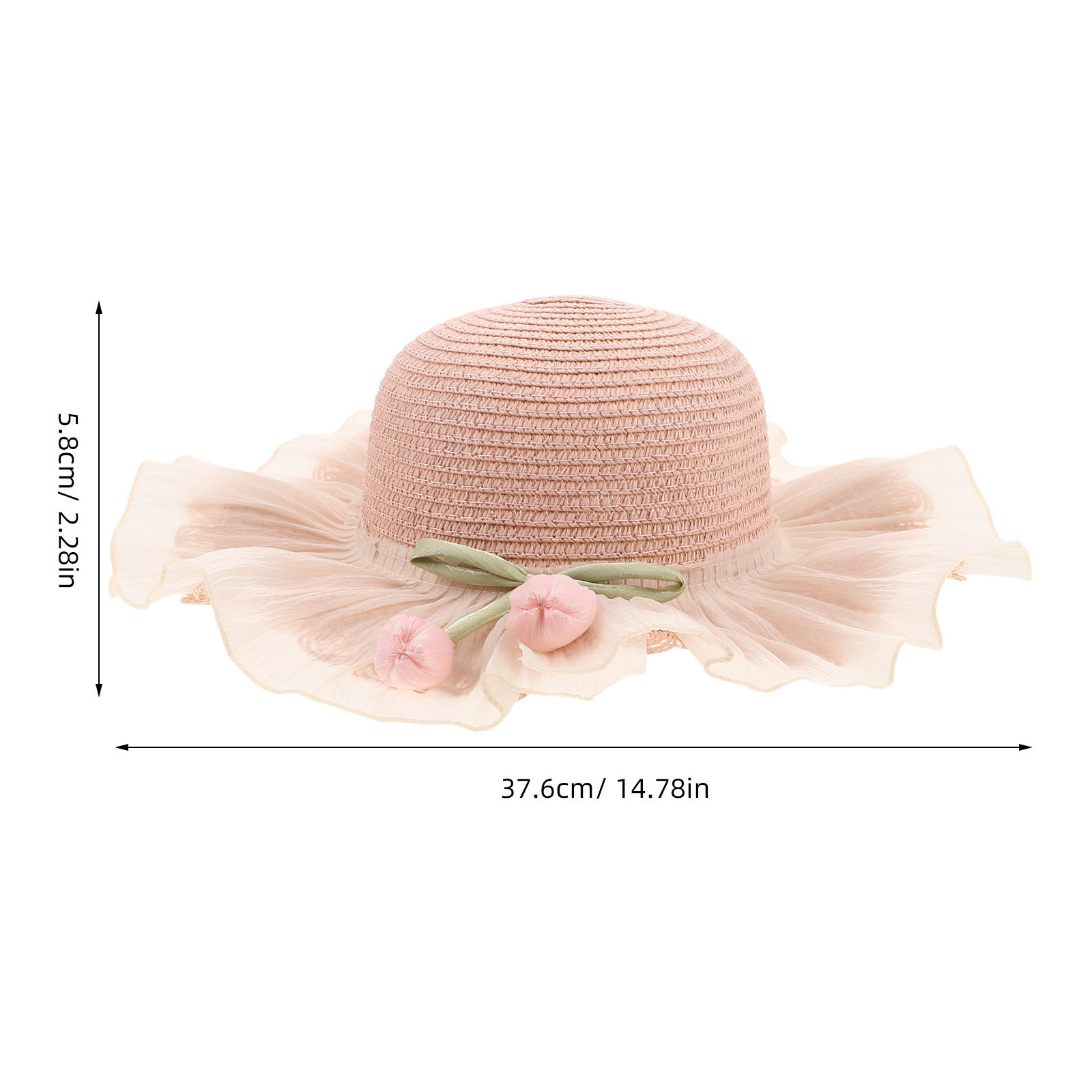 소녀 여름 밀짚 태양 모자 조절 가능한 스트랩 넓은 챙 - Straw Hat Summer 리뷰 및 가격