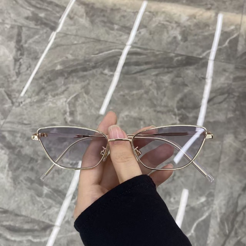 여성용 세련된 마름모꼴 메탈 선글라스, 스트리트 사진  - Women Fashion Glasses 리뷰 및 가격