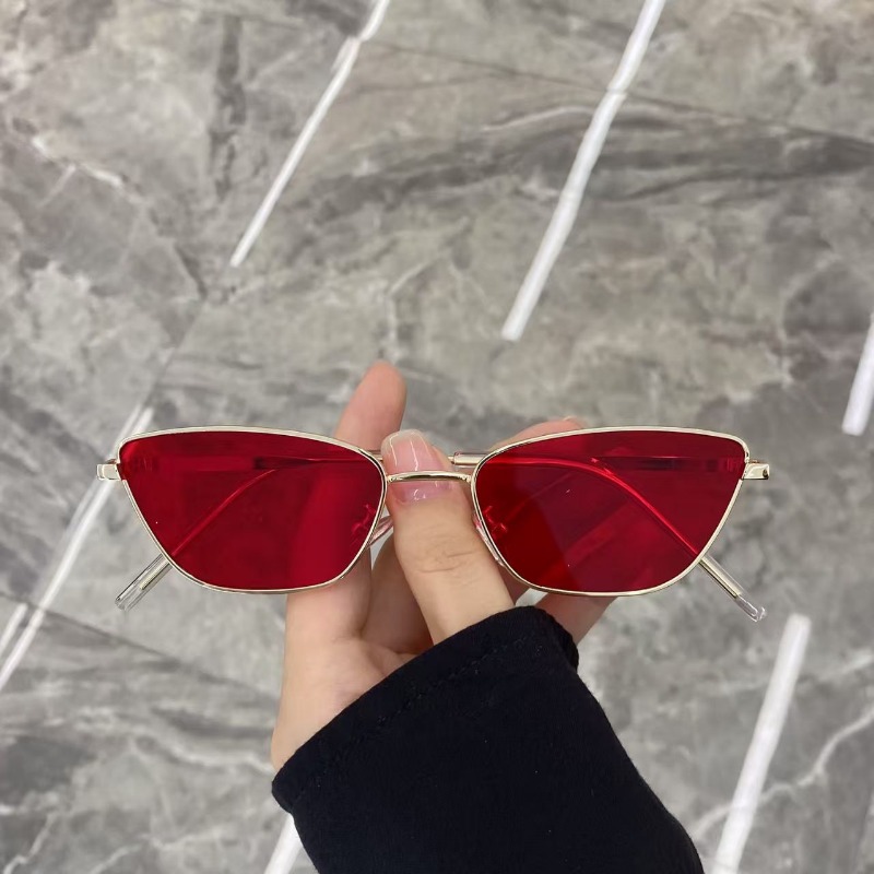 여성용 세련된 마름모꼴 메탈 선글라스, 스트리트 사진  - Women Fashion Glasses 리뷰 및 가격
