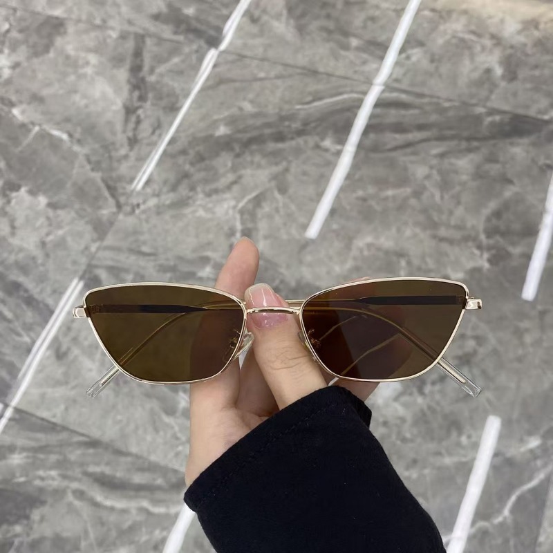 여성용 세련된 마름모꼴 메탈 선글라스, 스트리트 사진  - Women Fashion Glasses 리뷰 및 가격