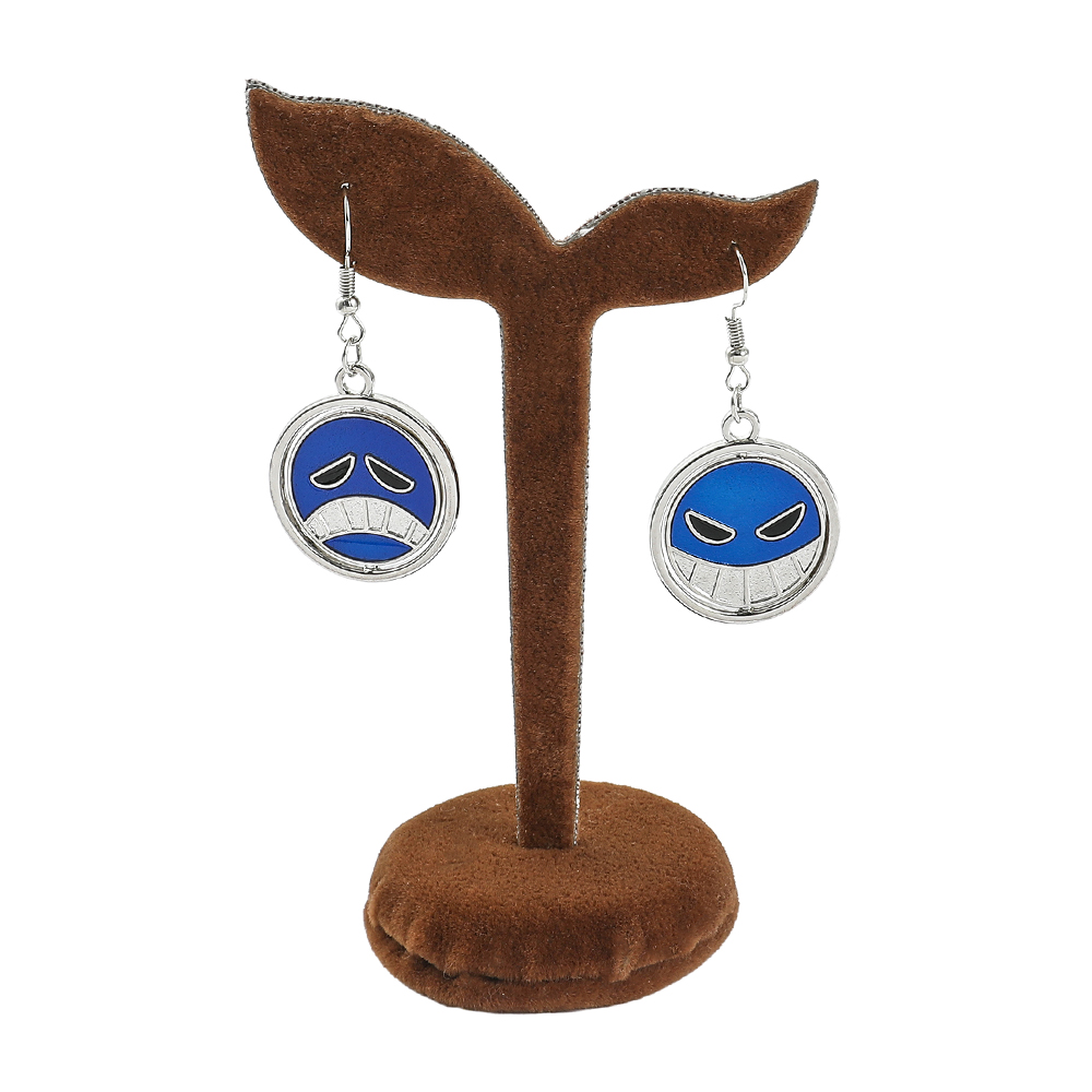 창의적인 회전식 웃는 얼굴 만화 애니메이션 피규어 귀걸 - Women'S Fashion Earrings 리뷰 및 가격