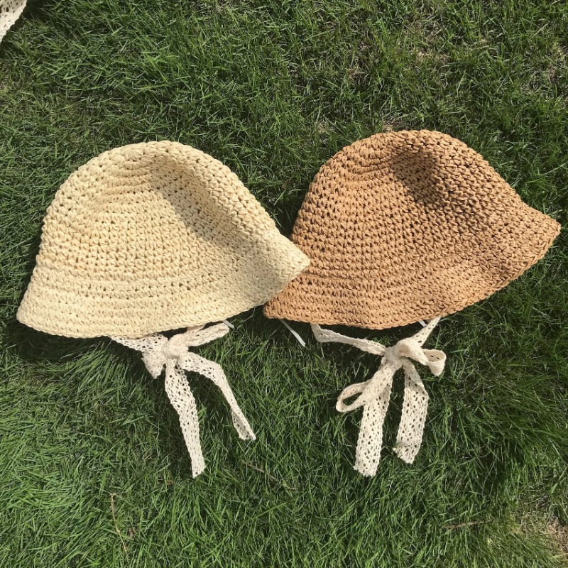 여름 한국 아기 소년 소녀 밀짚 모자 레이스 스트랩 크 - Straw Hat Summer 리뷰 및 가격