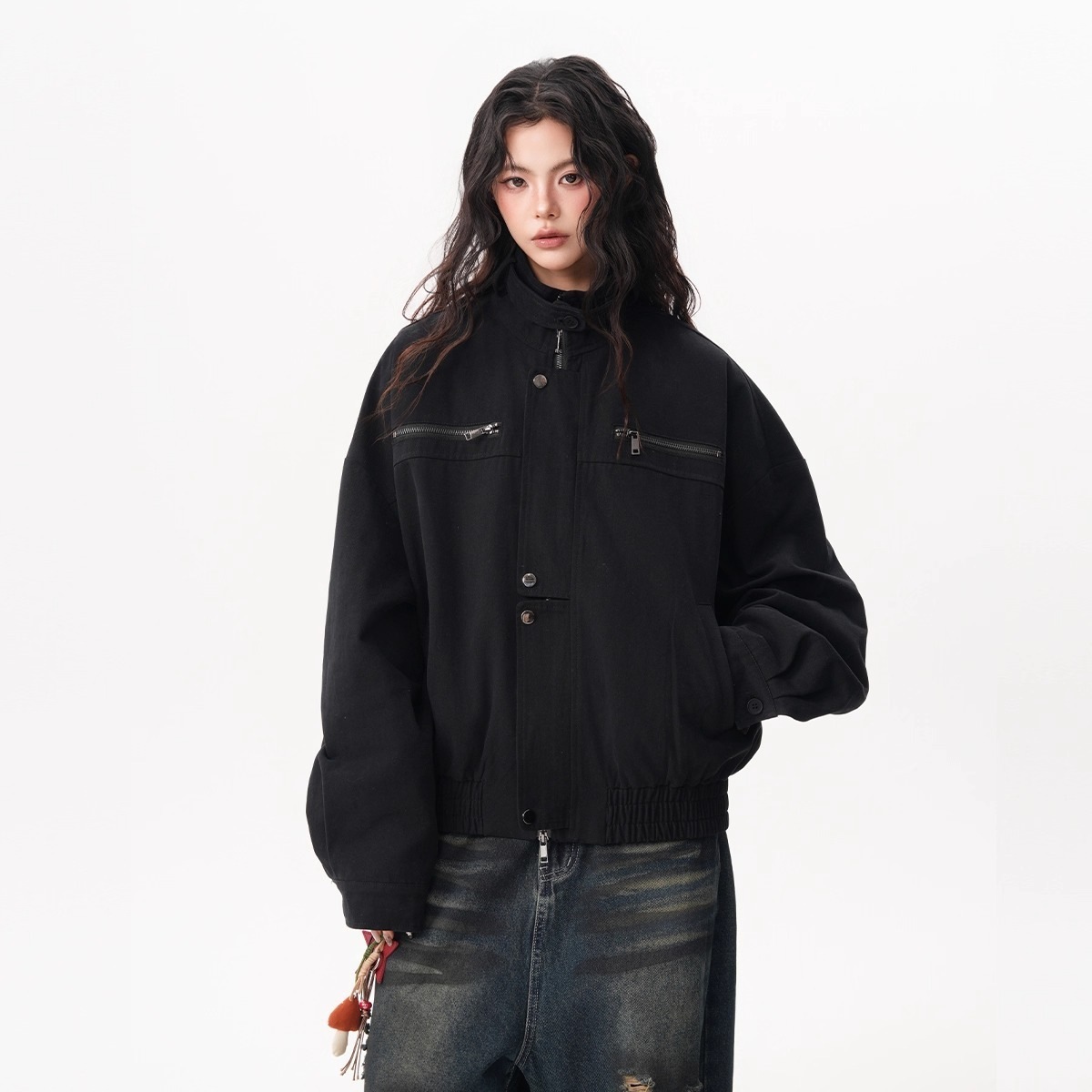 여성용 빈티지 바른 재킷 워크웨어 유틸리티 코트 스탠드 - Women'S Fashion Utility Jacket 리뷰 및 가격
