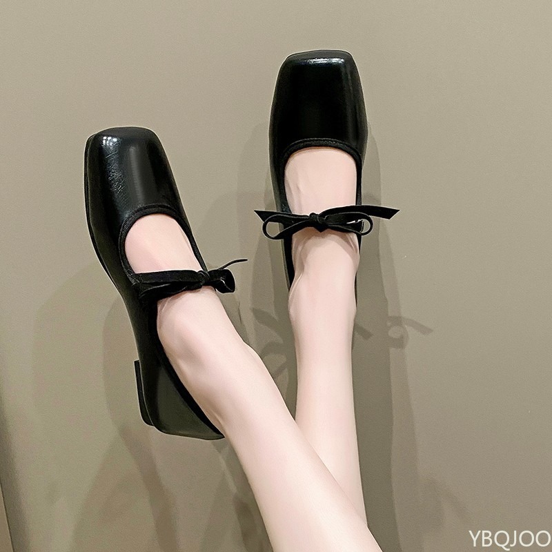 봄 여름 신상 심플하고 편안한 단색 단화 실버 낮은 굽 - Women'S Fashion For 2025 리뷰 및 가격
