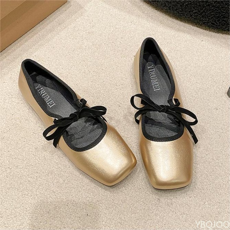 봄 여름 신상 심플하고 편안한 단색 단화 실버 낮은 굽 - Women'S Fashion For 2025 리뷰 및 가격