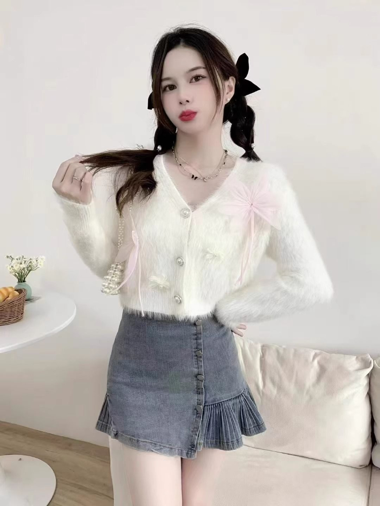 달콤한 여성 니트 스웨터 브이넥 빈티지 탑 긴 소매 2 - Women'S Fashion Trends Fall 2025 리뷰 및 가격