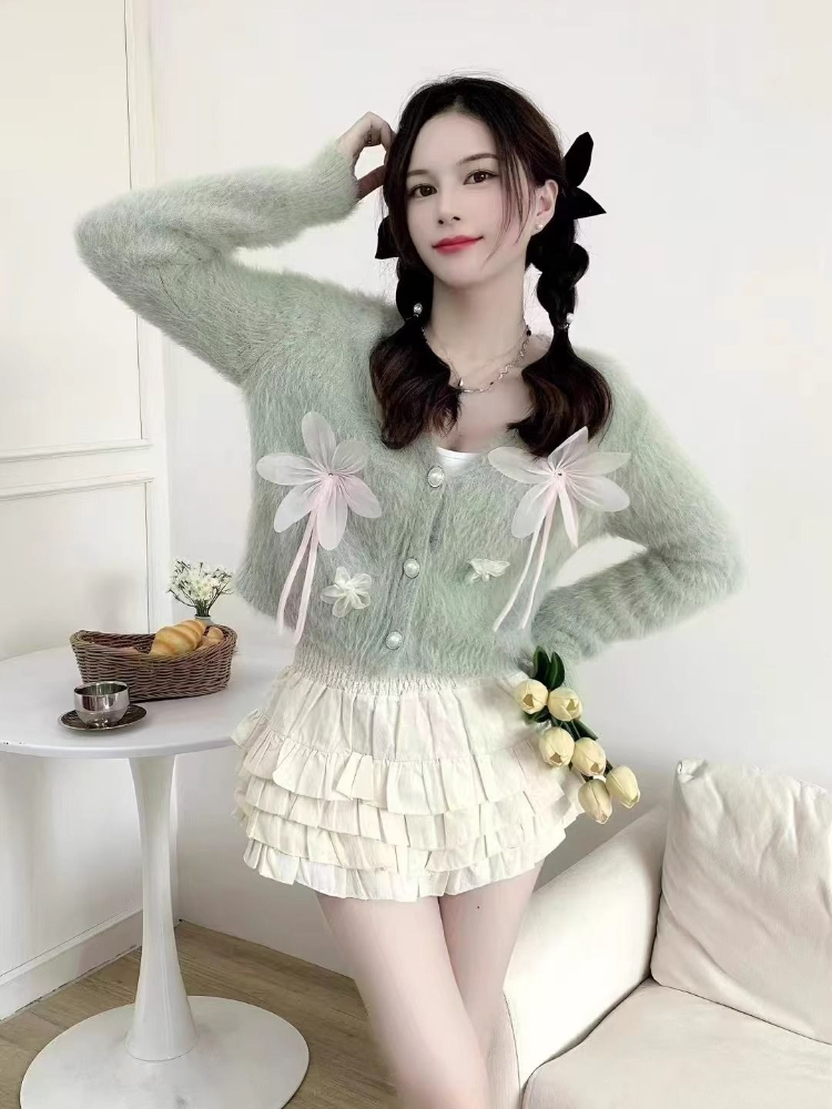 달콤한 여성 니트 스웨터 브이넥 빈티지 탑 긴 소매 2 - Women'S Fashion Trends Fall 2025 리뷰 및 가격