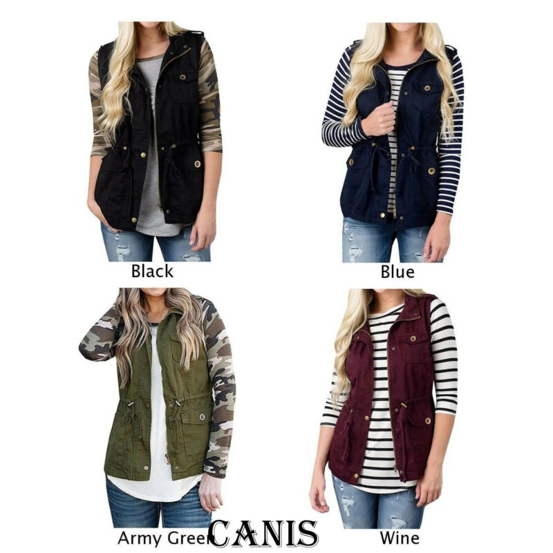 여성용 패션 조끼, 올리브 카고 유틸리티 사파리 조끼, - Women'S Fashion Utility Jacket 리뷰 및 가격