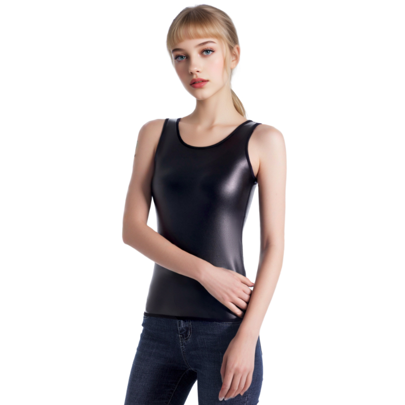 쿨걸 뉴 스타일 O넥 바디 쉐이퍼 가죽 민소매 베스트  - Women Fashion Vest 리뷰 및 가격