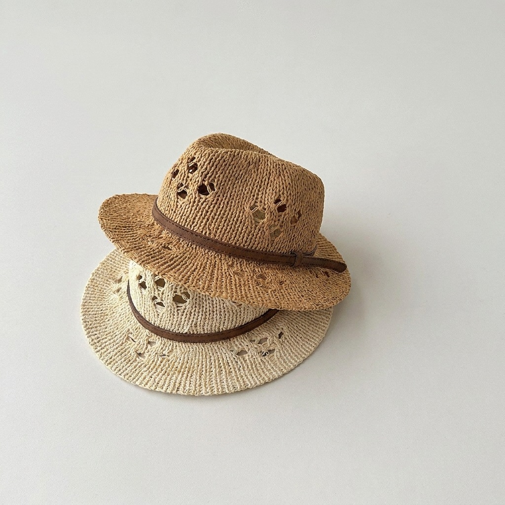 MILANCEL 여름 어린이 밀짚 모자 48-51CM  - Straw Hat Summer 리뷰 및 가격