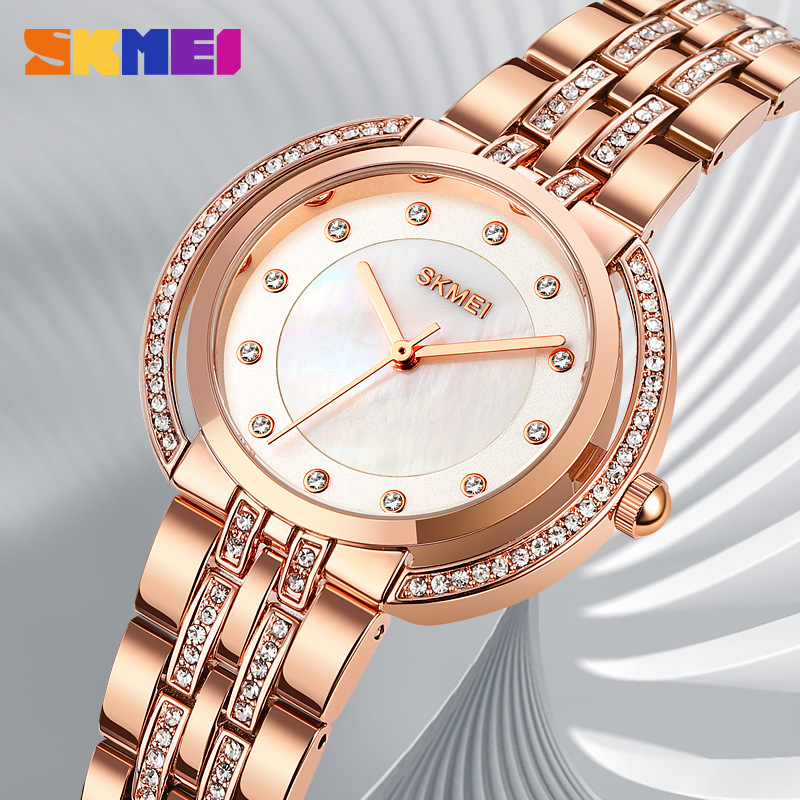 여성용 팔찌 쿼츠 시계 고급 라인스톤 다이얼 아연 합금 - Fashion Women Watches 리뷰 및 가격