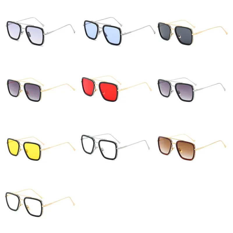 스팀펑크 토니 스타크 선글라스 남녀 패션 사각 드라이빙 - Women Fashion Glasses 리뷰 및 가격